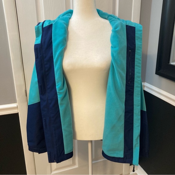 Magellan Outdoors Teal and Navy Jacket Women’s Large - Picture 4 of 13